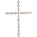 Lab-Grown Diamond Cross Pendant - Style R42307