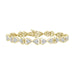 LADIES BRACELET 1.00CT ROUND/BAGUETTE DIAMOND 10K YELLOW GOLD