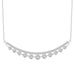 LADIES NECKLACE 0.75CT ROUND DIAMOND 14K WHITE GOLD