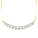 LADIES NECKLACE 0.75CT ROUND DIAMOND 14K YELLOW GOLD