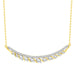 LADIES NECKLACE 0.75CT ROUND DIAMOND 14K YELLOW GOLD