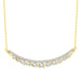LADIES NECKLACE 0.75CT ROUND DIAMOND 14K YELLOW GOLD
