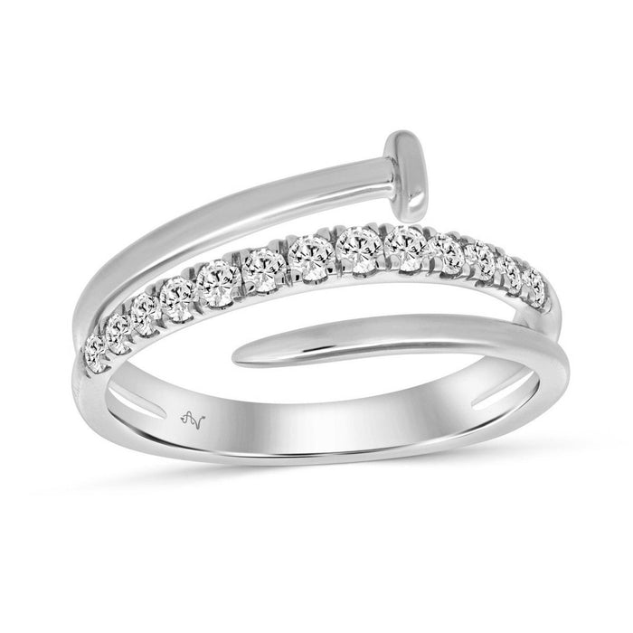 Women�S 14K White Gold Round Diamond Ring 0.33CT Elegant Fashion Diamond Ring