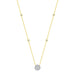 LADIES NECKLACES 0.33CT ROUND DIAMOND 14K YELLOW GOLD