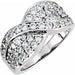 Ladies Natural Diamond Ring (I1, G-H) — 14K White Gold