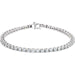 Ladies Natural Diamond Line 7 1/ Bracelet (Si1, G-H) — Platinum