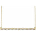 Ladies Natural Diamond Bar Necklace (I2, H+) — 14K Yellow Gold