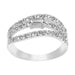 LADIES RING 1.00CT ROUND/EMERALD DIAMOND 14K WHITE GOLD (CENTER STONE 0.25CT EMERALD DIAMOND)