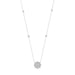 LADIES NECKLACE 1.00CT ROUND DIAMOND 14K WHITE GOLD (SI QUALITY)