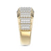 MEN'S BAND 1.00CT ROUND DIAMOND 10K YELLOW GOLD