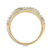MEN'S BAND 1.00CT ROUND/BAGUETTE DIAMOND 10K YELLOW GOLD