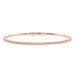 LADIES HALF FLEXIBLE BANGLE 1.00CT ROUND DIAMOND 14K ROSE GOLD