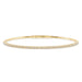 LADIES HALF FLEXIBLE BANGLE 1.00CT ROUND DIAMOND 14K YELLOW GOLD