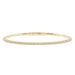 LADIES HALF FLEXIBLE BANGLE 1.00CT ROUND DIAMOND 14K YELLOW GOLD