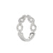 LADIES BAND 0.33CT ROUND DIAMOND 14K WHITE GOLD