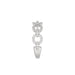 LADIES BAND 0.33CT ROUND DIAMOND 14K WHITE GOLD