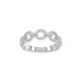 LADIES BAND 0.33CT ROUND DIAMOND 14K WHITE GOLD