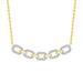 LADIES NECKLACE 0.50CT ROUND DIAMOND 10K YELLOW GOLD