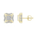 LADIES STUD EARRINGS 0.33CT ROUND DIAMOND 10K YELLOW GOLD