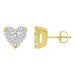 LADIES EARRING 0.25CT ROUND DIAMOND 10K YELLOW GOLD