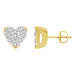 LADIES EARRING 0.25CT ROUND DIAMOND 10K YELLOW GOLD
