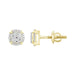 LADIES EARRINGS 0.25CT ROUND DIAMOND 10K YELLOW GOLD