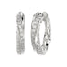 Elegant 10K White Gold Hoop Earrings Featuring 0.25Ct Round Diamonds With Brilliant Sparkle And Timeless Design. Perfect For Everyday Wear, Gifts, Ann