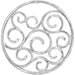 Ladies Natural Diamond Scroll Pendant (I1, G-H) — Sterling Silver