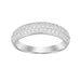 LADIES BAND 0.50CT ROUND DIAMOND 10K WHITE GOLD