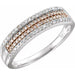 Ladies Plated 14K White Natural Diamond Ring (I3, HIJ) — 14K White Gold