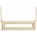 Ladies Natural Diamond Rectangle Necklace (I1, H+) — 14K Yellow Gold