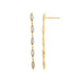 LADIES  EARRINGS 0.20CT ROUND DIAMOND 14K YELLOW GOLD