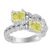 LADIES  BAND 0.75CT ROUND/BAGUETTE DIAMOND 14K WHITE GOLD