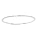 LADIES TENNIS FLEXIBLE BANGLE 0.75CT ROUND DIAMOND 14K WHITE GOLD