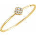 Ladies Natural Diamond Petite Cluster Ring (I1, H-I) — 14K Yellow Gold
