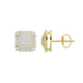 LADIES  EARRINGS 0.33CT ROUND DIAMOND 10K YELLOW GOLD