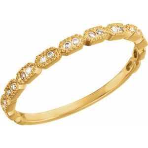 Ladies Natural Diamond Ring (I1, H-I) — 14K Yellow Gold
