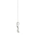 LADIES PENDANT 0.10CT ROUND DIAMOND 10K WHITE GOLD
