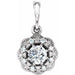 Ladies Natural Diamond Pendant (I1, G-H) — 14K White Gold