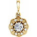 Ladies Natural Diamond Pendant (I1, G-H) — 14K Yellow Gold