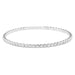 LADIES BANGLE 2.00CT ROUND DIAMOND 14K WHITE GOLD