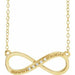 Ladies Natural Diamond Necklace (I2, H+) — 14K Yellow Gold