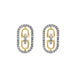 LADIES EARRINGS 0.25CT ROUND DIAMOND 14K YELLOW GOLD