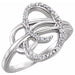 Ladies Natural Diamond Ring (I1, G-H) — 14K White Gold