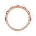 LADIES BAND 1.30CT ROUND/BAGUETTE RUBY DIAMOND 14K ROSE GOLD