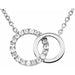 Ladies Natural Diamond Circle Necklace (I1, H-I) — 14K White Gold