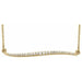 Ladies Natural Diamond Bar Necklace (I1, G-H) — 14K Yellow Gold