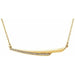 Ladies Natural Diamond Bar Necklace (I1, G-H) — 14K Yellow Gold
