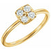 Ladies Natural Diamond Stackable Ring (I1, G-H) — 14K Yellow Gold