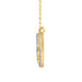 LADIES NECKLACE 0.25CT ROUND DIAMOND 14K YELLOW GOLD